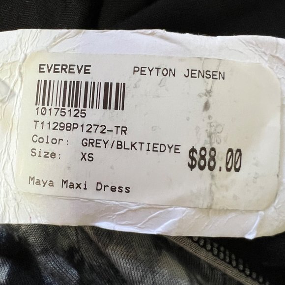 Evereve Peyton Jensen Womens Maya Gray Sleeveless Midi Dress Tie Dye size XS - Picture 14 of 15